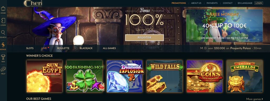 cheri casino ne propose cheri casino ne propose
